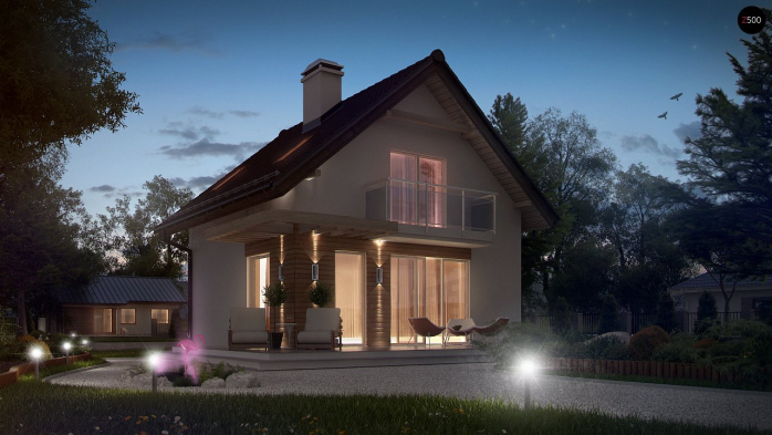 Проект дома U264 - 4 С мансардным этажом дома в Киеве