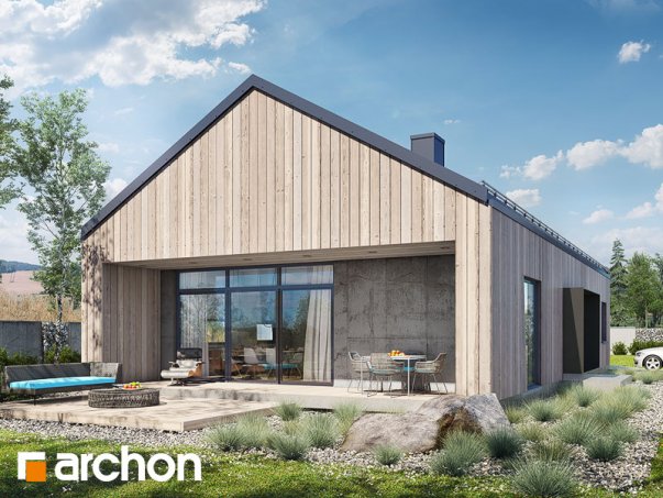 Проект дома Дом в мекинтошах 8 - 1 Одноэтажные дома в Киеве