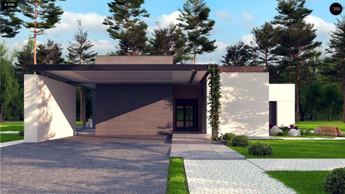 Проект дома Ux183 - 6 Одноэтажные дома в Киеве