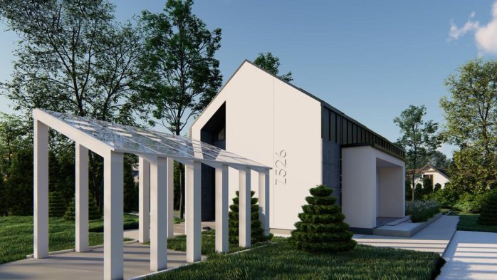 Проект дома U526 - 1 С мансардным этажом дома в Киеве