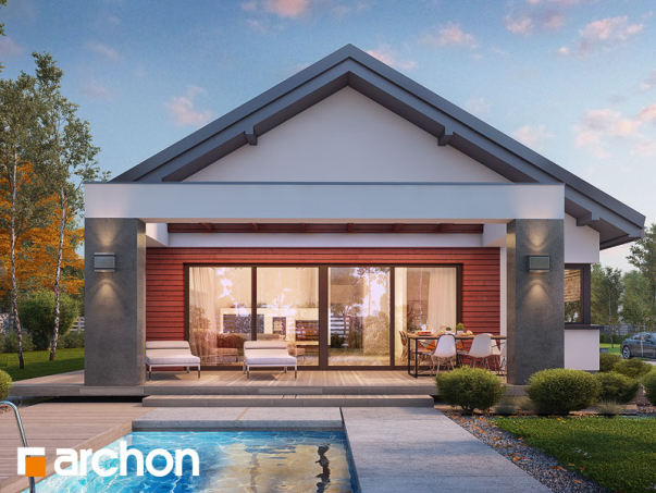 Проект дома Дом в пеперомиях 4 - 1 Одноэтажные дома в Киеве