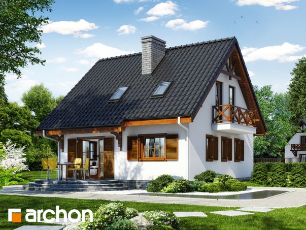 Проект дома Дом в землянике 3 (П) вер.2 - 2 С мансардным этажом дома в Киеве