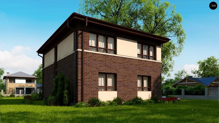 Проект дома Ux24 a - 3 Двухэтажные дома в Киеве