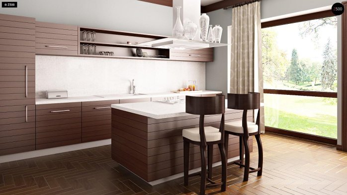 Проект дома Ux15 GL2 P - 7 Двухэтажные дома в Киеве