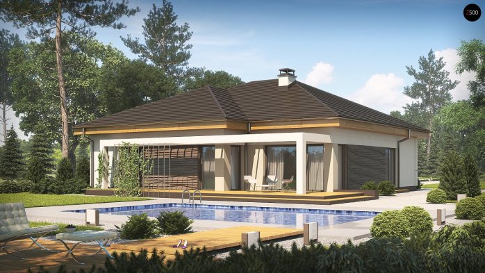 Проект дома U96 - 2 Одноэтажные дома в Киеве