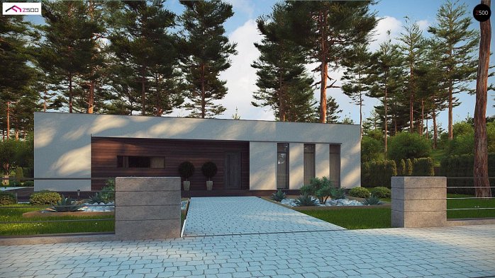 Проект дома Ux80 - 2 Одноэтажные дома в Киеве