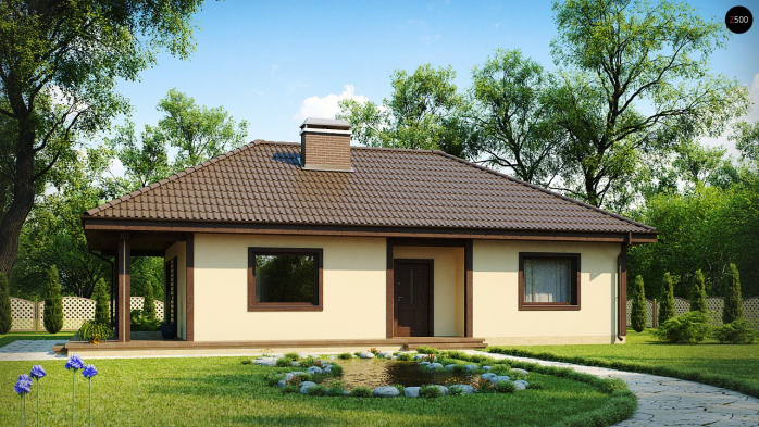 Проект дома U55 - 2 Одноэтажные дома в Киеве