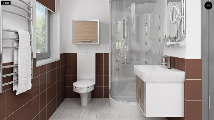 Проект дома U216 - 19 С мансардным этажом дома в Киеве