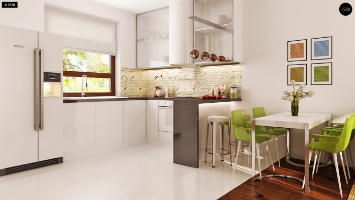 Проект дома U12 P GP - 7 С мансардным этажом дома в Киеве