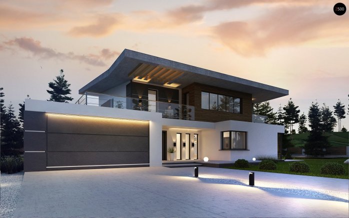 Проєкт будинку Ux22 - Двоповерхові дома у Києві