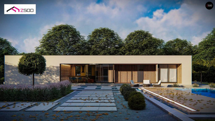 Проект дома Ux166 - 3 Одноэтажные дома в Киеве