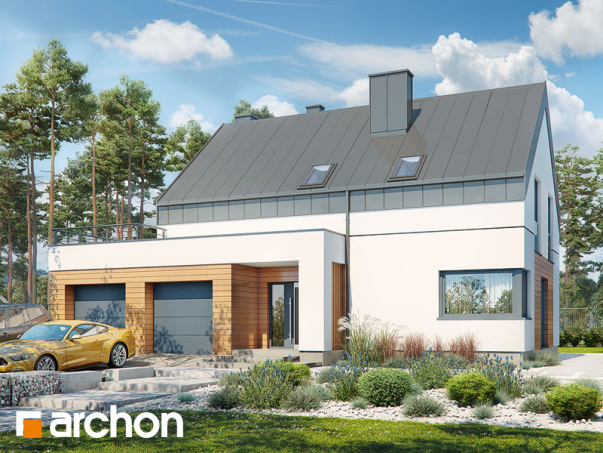 Проект дома Дом в яблонках 8 (Г2Н) - 1 С мансардным этажом дома в Киеве