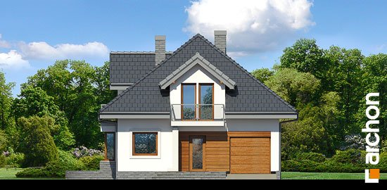 Проект дома Дом в абелиях вер.2 - 3 С мансардным этажом дома в Киеве