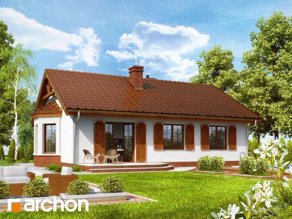 Проект дома Дом в ежевике 2 вер.2 - 2 Одноэтажные дома в Киеве