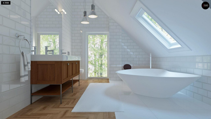 Проект дома U226 - 18 С мансардным этажом дома в Киеве