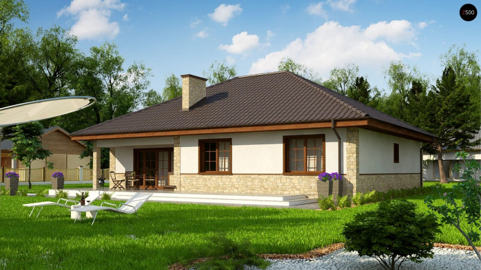 Проект дома Uu10 - 2 Одноэтажные дома в Киеве