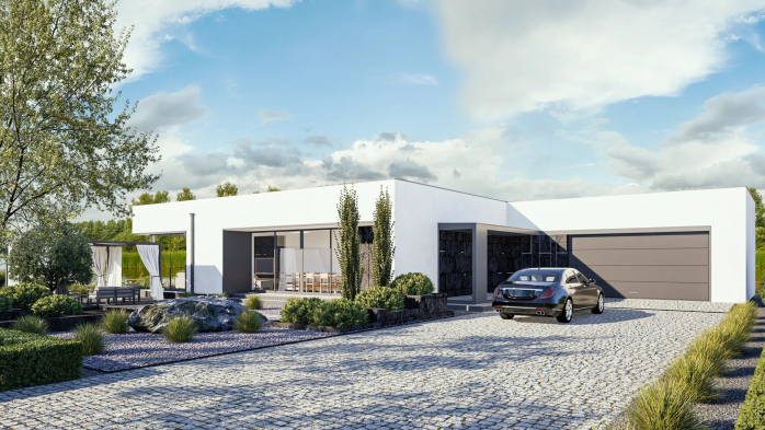 Проект дома Ux88 A - 1 Одноэтажные дома в Киеве