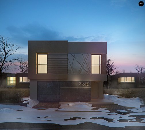 Проєкт будинку Ux45 - Двоповерхові дома у Києві