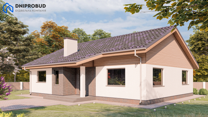 Проект дома Db 30 - 2 Одноэтажные дома в Киеве