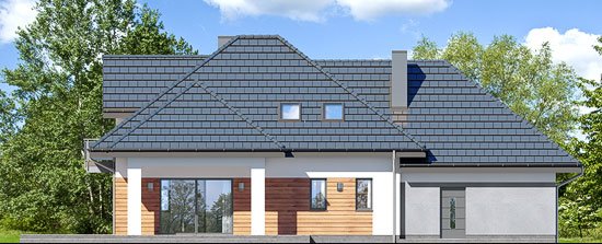 Проект дома Дом в тополях (Г2) - 6 С мансардным этажом дома в Киеве