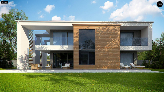 Проект дома Ux75 - 6 Двухэтажные дома в Киеве