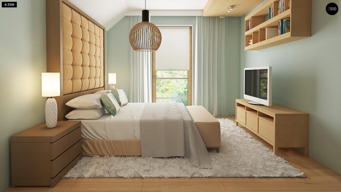 Проект дома U38 D L GP - 8 С мансардным этажом дома в Киеве