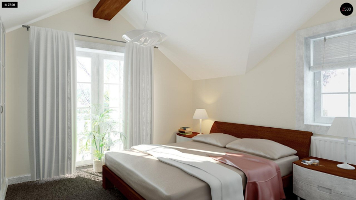 Проєкт будинку U3 - З мансардним поверхом дома у Києві