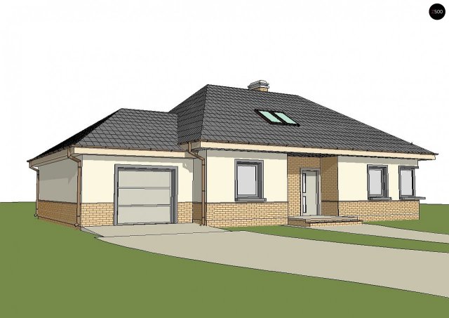 Проект дома U84 GL - 2 С мансардным этажом дома в Киеве