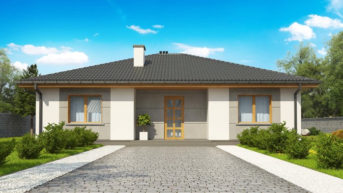 Проєкт будинку U67 A el - Одноповерхові дома у Києві