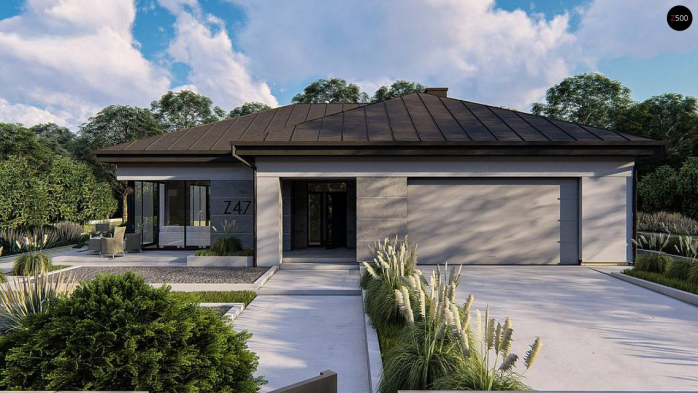 Проект дома U471 - 4 Одноэтажные дома в Киеве