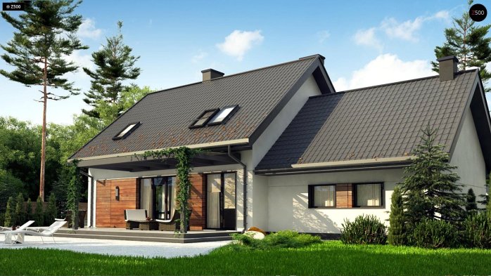 Проект дома U345 - 4 С мансардным этажом дома в Киеве