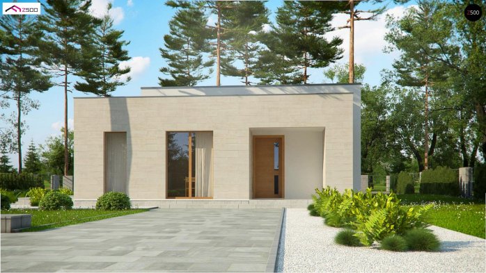 Проект дома Ux67 - 4 Одноэтажные дома в Киеве