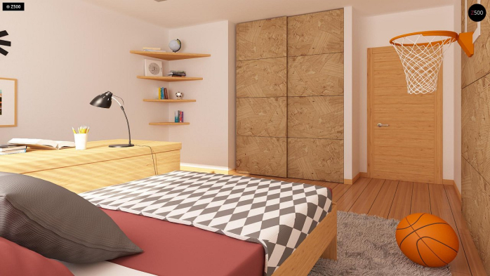 Проєкт будинку U10 stu 30 - З мансардним поверхом дома у Києві