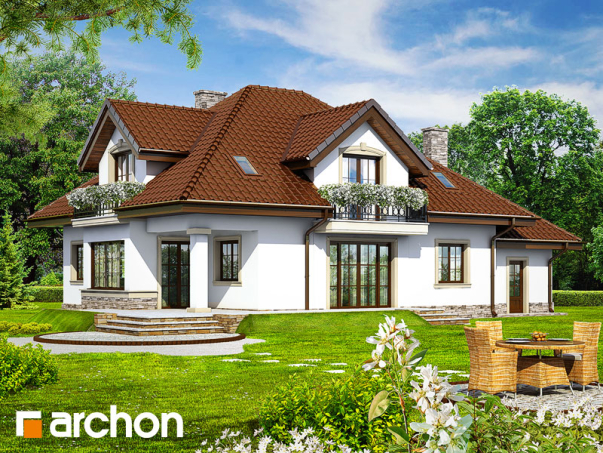 Проєкт будинку Будинок в каллах 3 вер.2 - З мансардним поверхом дома у Києві