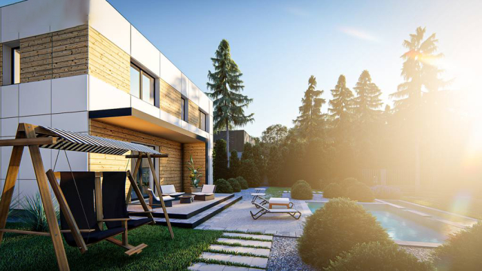 Проект дома Ux212 - 4 Двухэтажные дома в Киеве