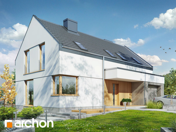 Проект дома Дом в журавках 8 - 1 С мансардным этажом дома в Киеве