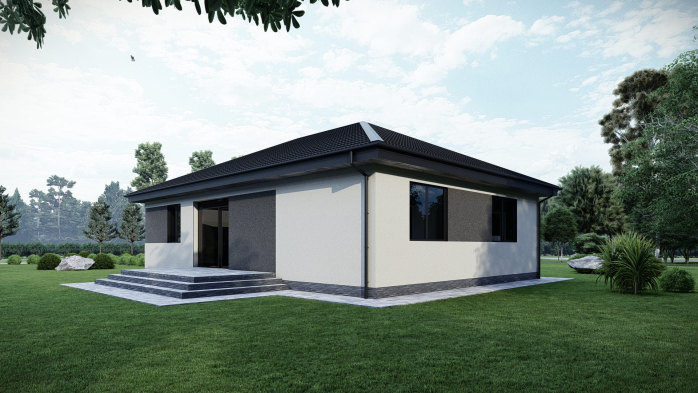 Проект дома DBT 582 - 4 Одноэтажные дома в Киеве