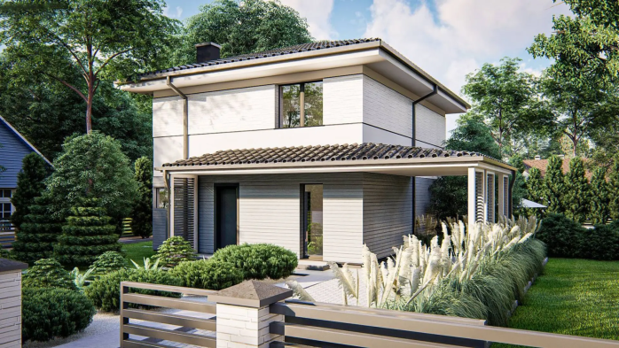 Проєкт будинку U438 el - Двоповерхові дома у Києві