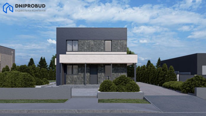 Проєкт будинку Db 18 v1 - Двоповерхові дома у Києві