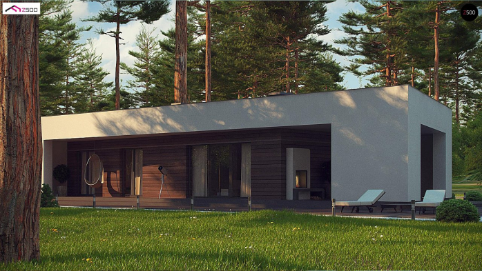 Проект дома Ux80 - 8 Одноэтажные дома в Киеве