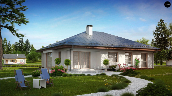 Проект дома U207 - 3 Одноэтажные дома в Киеве