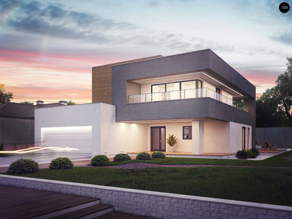 Проект дома Ux108 - 1 Двухэтажные дома в Киеве