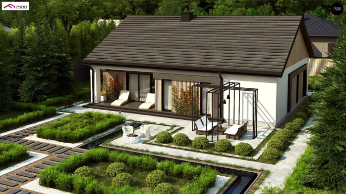 Проект дома U459 - 6 Одноэтажные дома в Киеве