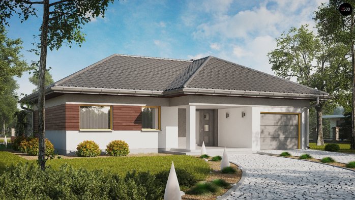 Проект дома U280 - 1 Одноэтажные дома в Киеве