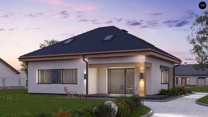 Проект дома U273 Ph+ st - 4 С мансардным этажом дома в Киеве