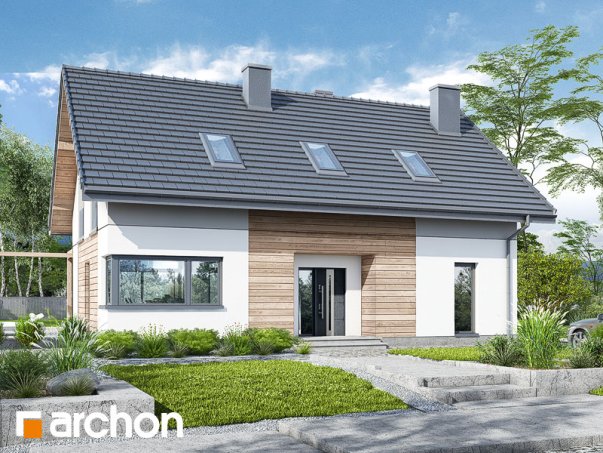 Проект дома Дом в силене - 2 С мансардным этажом дома в Киеве