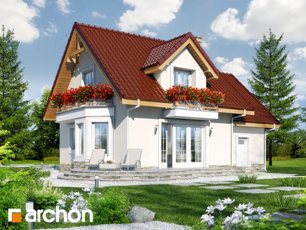 Проект дома Дом в винограде 4 вер.2 - 2 С мансардным этажом дома в Киеве