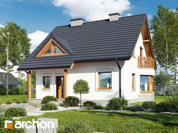 Проект дома Дом под буками 4 вер.2 - 1 С мансардным этажом дома в Киеве