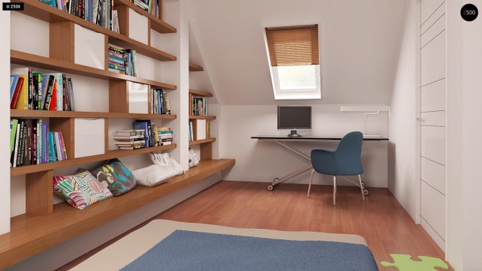 Проект дома U32 - 21 С мансардным этажом дома в Киеве