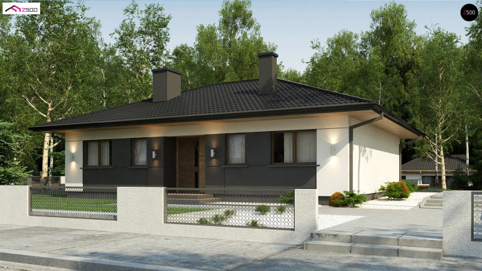 Проєкт будинку U368 D - Одноповерхові дома у Києві